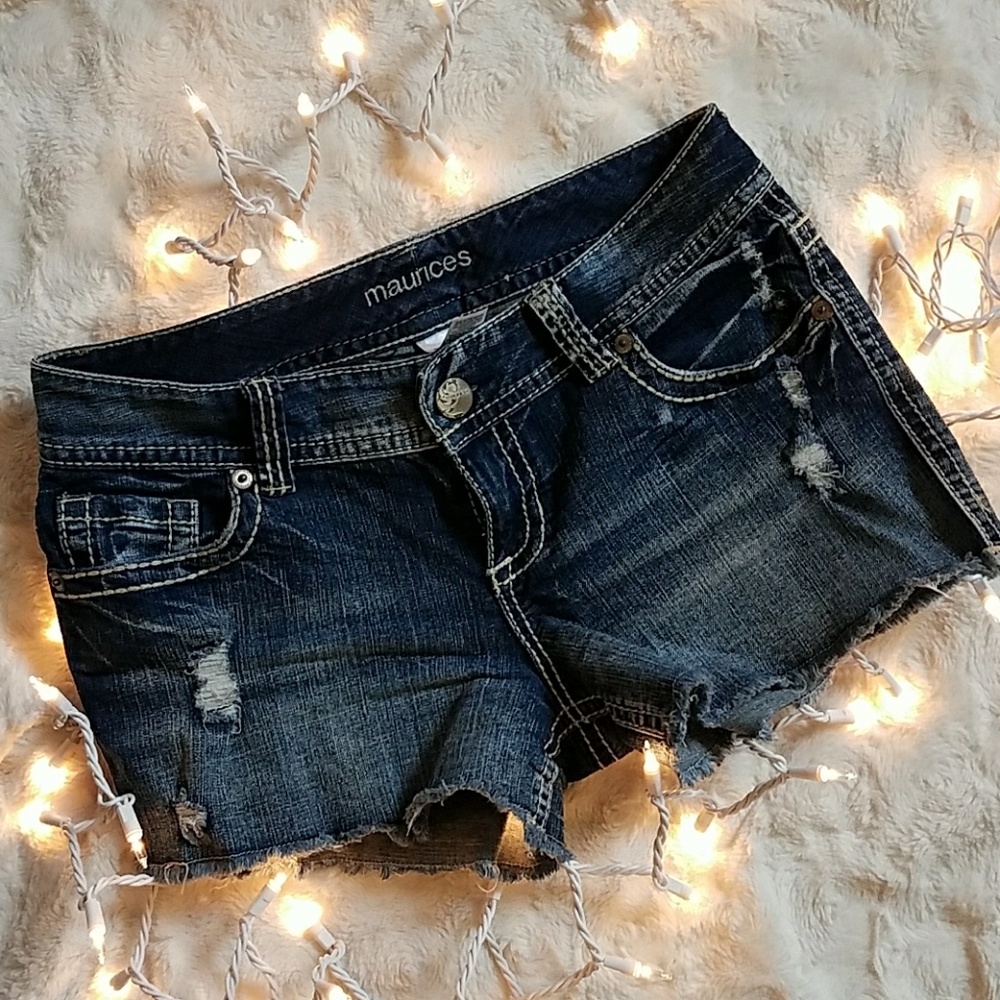 Denim shorts